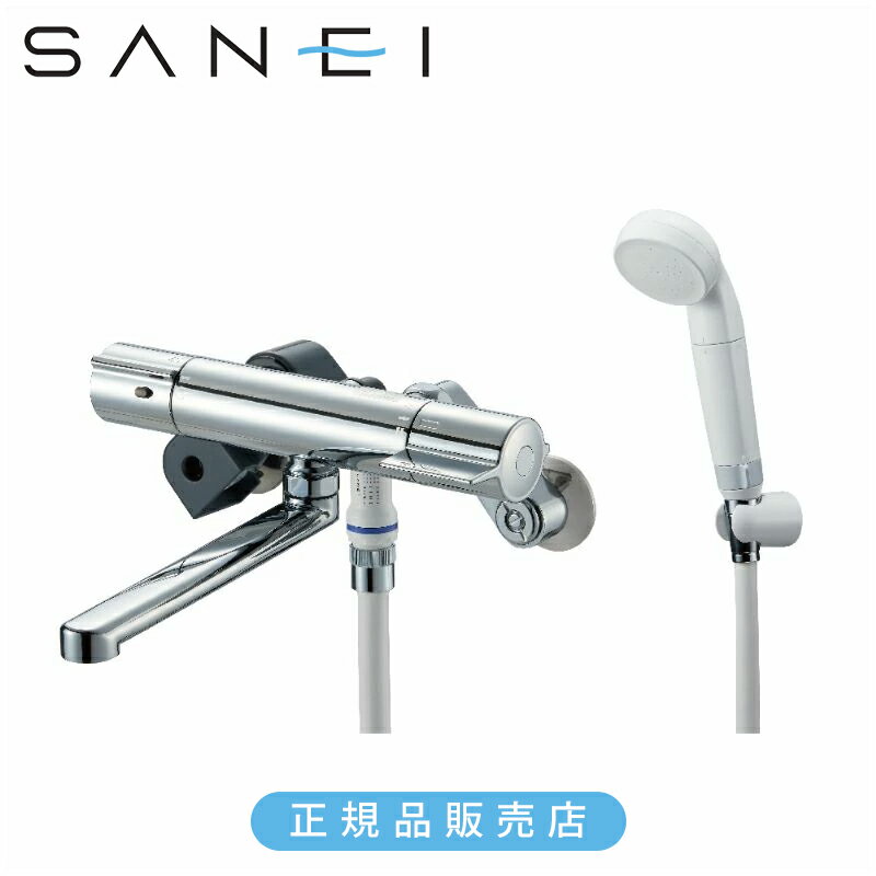 Rakuten - SANEI サーモ混合栓（浄水ファインバブル付）節水シャワー SK18CS76-13 SK18CS76 送料無料 浄水機能付きシャワーヘッド サンエイ 三栄水栓 浴室シャワー 節水率30% ウルトラファインバブル 逆止弁