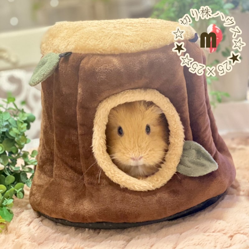 (M/送料無料) モルモット 小動物 切り株 ハウス チンチラ 寝床 ハリネズミ 小屋 吊り下げ 可能 保温 あったか かわいい 丈夫 洗える 清潔 ベット ゲージ インテリアのサムネイル