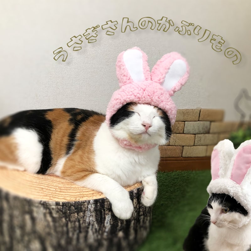 【送料無料】 うさぎ 猫 被り物 犬 年賀状 ハロウィン 小型犬 コスプレ イースター 小道具 撮影 道具 変身 マジックテープ付き 調節可能 着脱簡単 可愛い クリスマス パーティー ギフト リンクコーデ