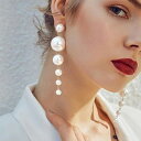 【最大50%OFFクーポンで,545円】ロングピアス レディース パール ロングピアス レディース パール 揺れるピアス 長め 大ぶり 秋冬 女子会 miniministore 1MENGDD-001