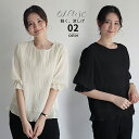 【50%OFFクーポンで,1695円】ブラウス レディース プリーツブラウス夏 大人可愛い 薄手カットソー ラウンドネック 夏トップス オフィスカジュアル おしゃれシフォンブラウス 5分袖プルオーバー miniministore 1RIRIT-047