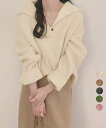 【50%OFFクーポンで,2745円】ポロ襟ニットセーター レディース 韓国風 ニットプルオーバー 秋冬 着回し ニットソー 通勤 通学 普段着 ニットトップス カジュアル おしゃれニットウェア中厚手 miniministore 24TPS-016(4)