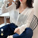 【35%OFFクーポンで,1943円】リブニットカーディガン 薄手 羽織 春夏 レディース UV 紫外線対策 Vネック 羽織トップス 着やせ サマーニット 前開き 透け感 長袖 サマーカーディガン miniministore 85YN-900384