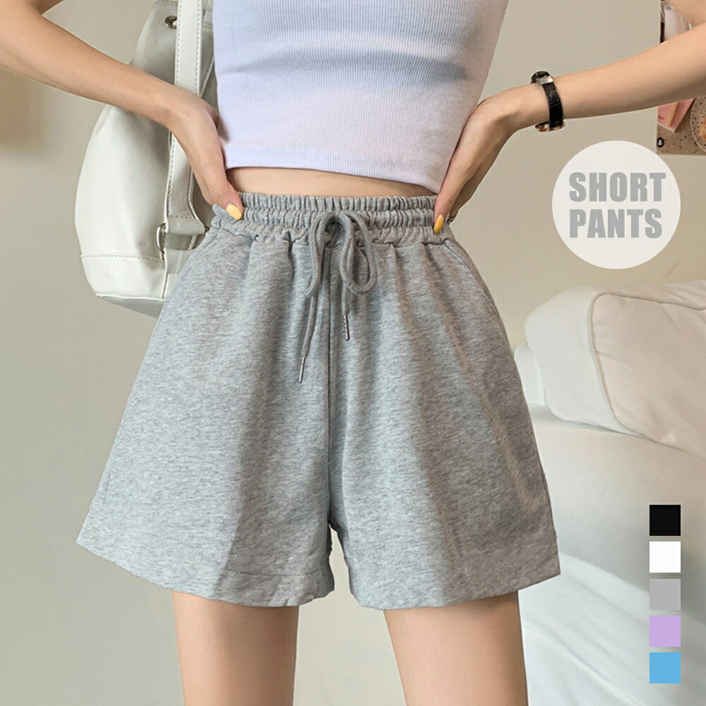【最大50%OFFクーポンで,1245円】スウェットショートパンツ レディース春夏 ウエストゴム 韓国 ホットパンツ ハイウエスト ミニ丈 ボトムス ゆったり 短パン カジュアル スポーツパンツ短パン無地 miniministore 86MSCJ-001のサムネイル