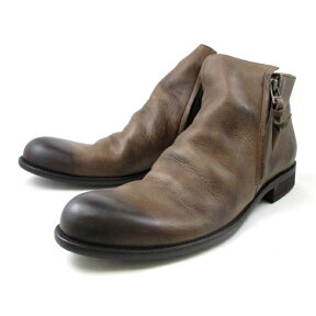 ●● アルジス ブーツ ARGIS サイドジップブーツ メンズ 12112 〔DBR〕 ドレープブーツ men's boots 送料無料 本革 日本製