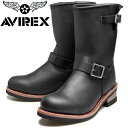 【お買い物マラソンポイント最大10倍】 アビレックス ブーツ ホーネット AVIREX HORNET HI AV2230 BLACK エンジニアブーツ メンズ ワークブーツ 本革 レディース エンジニア レザー バイカーブーツ ミリタリーブーツ バイク靴 アウトドア キャンプ 送料無料 2024秋冬新作
