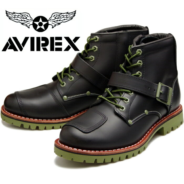 ●● アビレックス ブーツ タイガー AVIREX TIGER AV2931 BLACK/OLIVE ...
