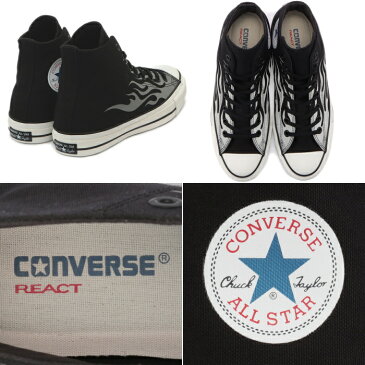 【エントリーでポイント最大35倍】 （2020年6月26日発売） コンバース オールスター ハイカット 100周年 CONVERSE ALL STAR 100 REFLECTIVE IGNT HI ブラック リフレクティブ イグナイト フレイムパターン スニーカー メンズ キャンバス 正規品 送料無料 2020秋冬新作