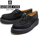 【お買い物マラソンポイントアップ5倍】 GEORGE COX GIBSON ジョージコックス ギブソン SKIPTON スキップトン ラバーソール 3588 ブラックスエード Dリング NO.6ソール クリーパーソール メンズ レディース 厚底 本革 ブーツ おしゃれ イングランド製 レザーブーツ 送料無料