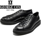 GEORGE COX MONKEY SHOE ジョージコックス モンキーシューズ ラバーソール ブラック シングルクレープソール クリーパーソール メンズ 本革 ブーツ カジュアル タウンユース おしゃれ レザーシューズ ポルトガル製 送料無料