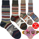 【SALE:30%OFF】 チュプ ソックス CHUP 靴下 AS IT IS アズ イット イズ メンズ 日本製 ハイソックス クルーソックス ウール byグ...