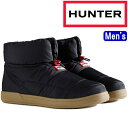 ハンター スリッポン メンズ リラックスシューズ MFF4001WWU HUNTER 正規品 MENS IN/OUT PUFFER BOOTIE イン/アウト パファー ブーティ スリッパ 防寒 ブーツ キャンプ アウトドア ルームシューズ 旅行 送料無料 2023秋冬新作