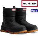 ハンター スノーブーツ ショート MFS1000NYR HUNTER 正規品 ブーツ レインブーツ メンズ MENS INTREPID SHORT BUCKLE SNOW BOOT ウィンターブーツ 防水 雪 アウトドア キャンプ 防寒 スリッポン 長靴 送料無料 2023秋冬新作 1