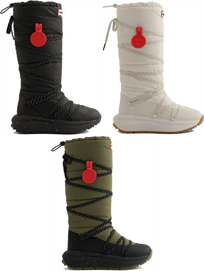 �ϥ󥿡� ���Ρ��֡��� ���� UFT7101NYL HUNTER ������ �֡��� �쥤�󥷥塼�� ��˥��å��� UNISEX HUNTER GRIP TALL SNOW BOOT �����󥿡����塼�� �ɿ� ������ �ɴ� ����åݥ� Ĺ�� ���Ρ����塼�� ����̵�� 2024���߿���