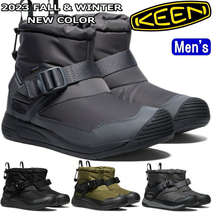 楽天MiniMonkey スニーカー＆ブーツ【お買い物マラソンポイントアップ5倍】 キーン フッドロメオ KEEN HOODROMEO WP レインブーツ メンズ スノーブーツ アウトドアシューズ ブーツ ウォータープルーフ スリッポン ウィンターブーツ アウトドア キャンプ 防水 防寒 長靴 正規品 送料無料 2023秋冬新作