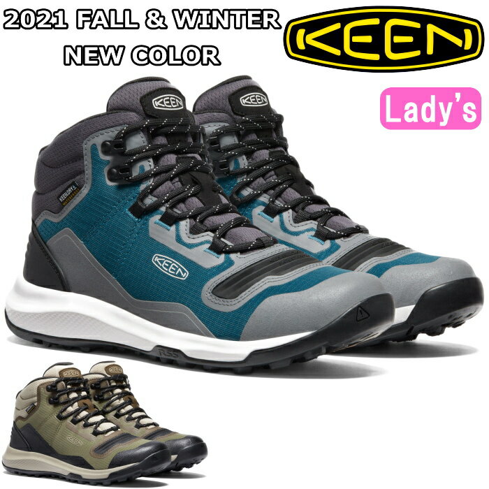 【エントリーして複数購入でポイント最大5倍】 キーン テンポ フレックス ミッド ウォータープルーフ KEEN TEMPO FLEX MID WP トレッキングシューズ レディース ブーツ ハイキングシューズ アウトドアシューズ 防水 キャンプ アウトドア 正規品 送料無料 2021秋冬新作