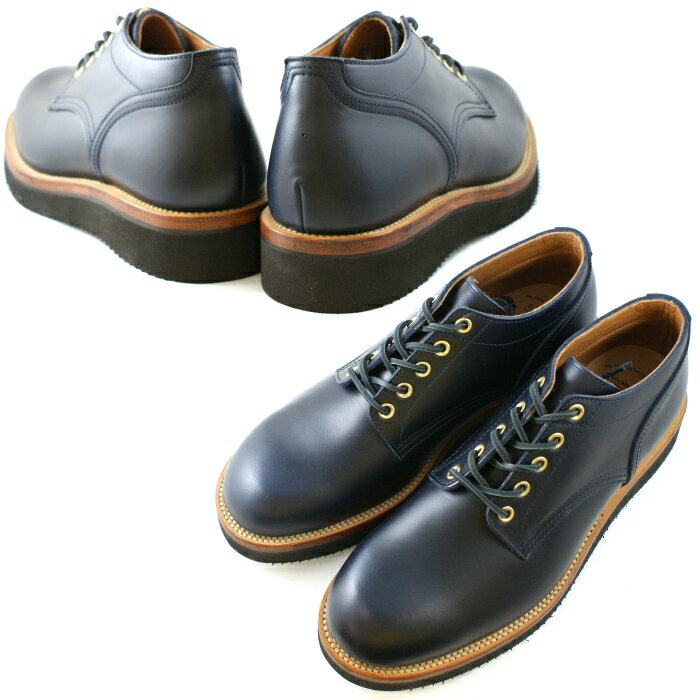 Locking Shoes ロッキングシューズ by FootMonkey フットモンキー 5HOLE OXFORD SHOES 1015 日本製 本革 メンズ 5ホール オックスフォードシューズ ネイビースムース 送料無料