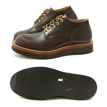 Locking Shoes ロッキングシューズ by FootMonkey フットモンキー 5HOLE OXFORD SHOES 1015 日本製 本革 メンズ 5ホール オックスフォードシューズ ブラウンムース 送料無料