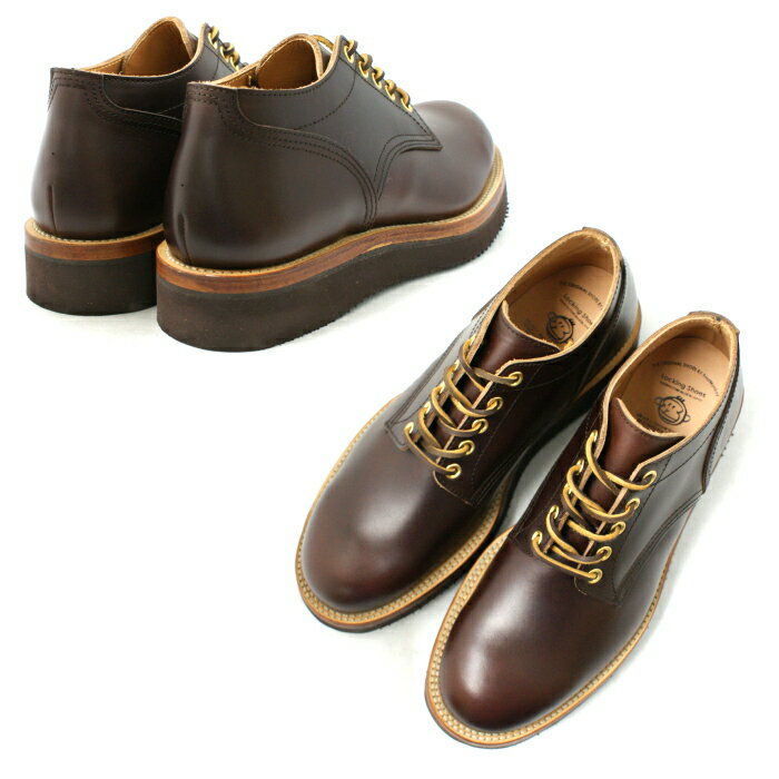 Locking Shoes ロッキングシューズ by FootMonkey フットモンキー 5HOLE OXFORD SHOES 1015 日本製 本革 メンズ 5ホール オックスフォードシューズ ブラウンムース 送料無料