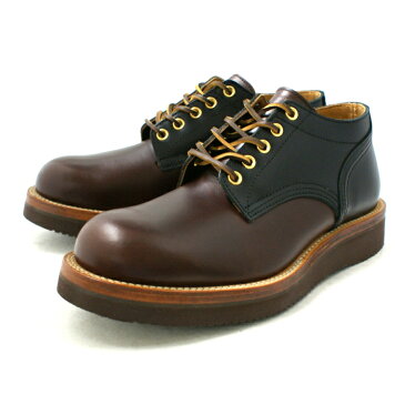 Locking Shoes ロッキングシューズ by FootMonkey フットモンキー 5HOLE OXFORD SHOES 1015 5ホール オックスフォードシューズ ブラウンスムース×ブラックスムース 送料無料