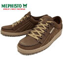 【エントリーでポイント最大43倍】 【SALE：37％OFF】 メフィスト レインボー MEPHISTO RAINBOW 1951 DARK BROWN ローカット スニーカー メンズ ウォーキングシューズ ヌバック 本革 ポルトガル製 送料無料