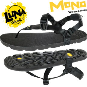 ルナサンダル モノ LUNA SANDALS MONO WINGED EDITION BLACK スポーツサンダル メンズ トングサンダル ランニングサンダル サンダル ベトナム製 送料無料 2022春夏新作 【あす楽対応】