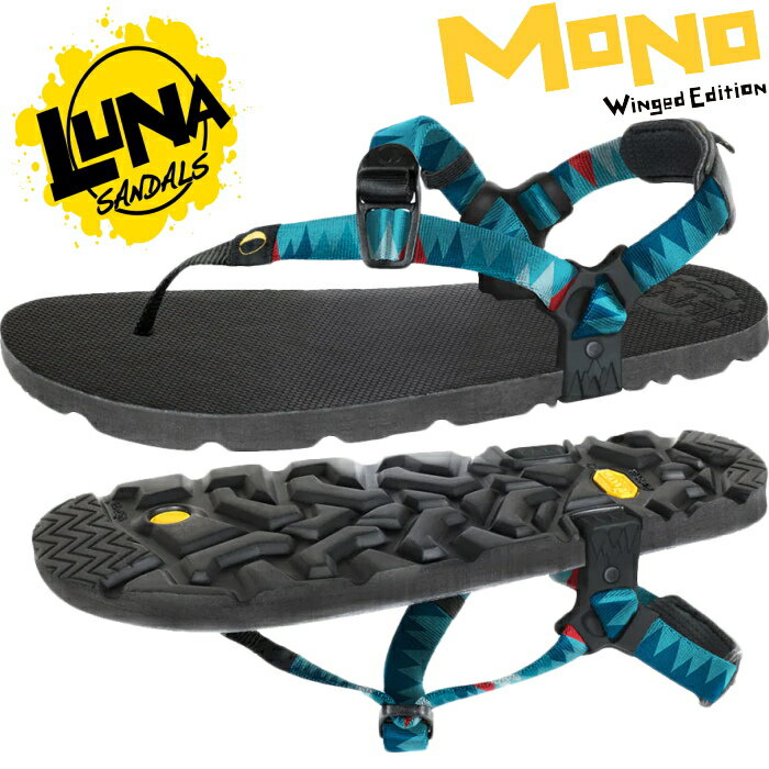 楽天MiniMonkey スニーカー＆ブーツルナサンダル モノ LUNA SANDALS MONO WINGED EDITION MOUNTAIN CRYSTAL スポーツサンダル メンズ トングサンダル ランニングサンダル サンダル ベトナム製 送料無料 2022春夏新作 【あす楽対応】