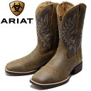 【SALE：40％OFF】 アリアット ウエスタンブーツ メンズ ARIAT ブーツ BRANDER WESTERN BOOT 10040409 カウボーイブーツ ワークブーツ 本革 ペコスブーツ 送料無料 【あす楽対応】