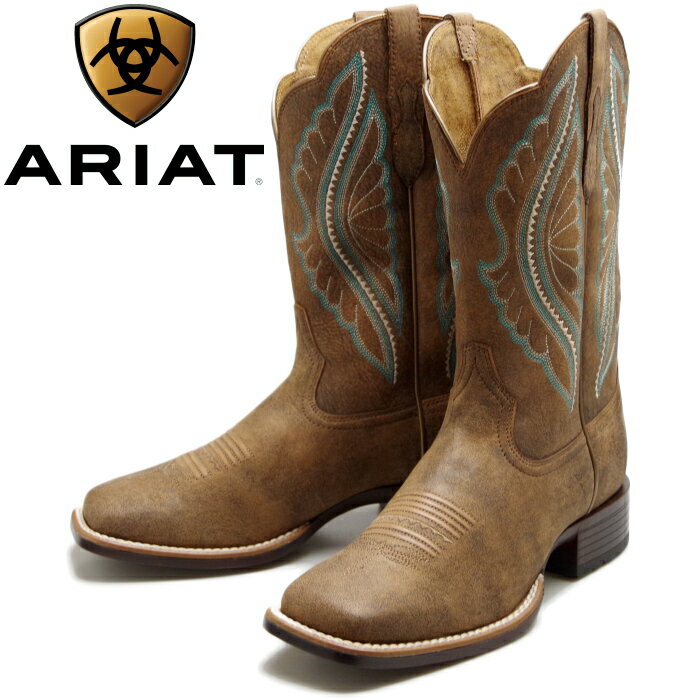 ●● 【SALE：40％OFF】 アリアット ウエスタンブーツ レディース ARIAT ブーツ PRIMETIME プライムタイム 10034163 カウボーイブーツ ワークブーツ 本革 ペコスブーツ アウトドア キャンプ レザー 送料無料 12時までは当日配送