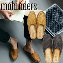 【SALE：20％OFF】 モヒンダース シティースリッパ MOHINDERS City Slipper Woven レザーサンダル クロッグサンダル サンダル メンズ レザー スリッポン 本革 LEATHER SANDAL カジュアル タウンユース インド製 送料無料