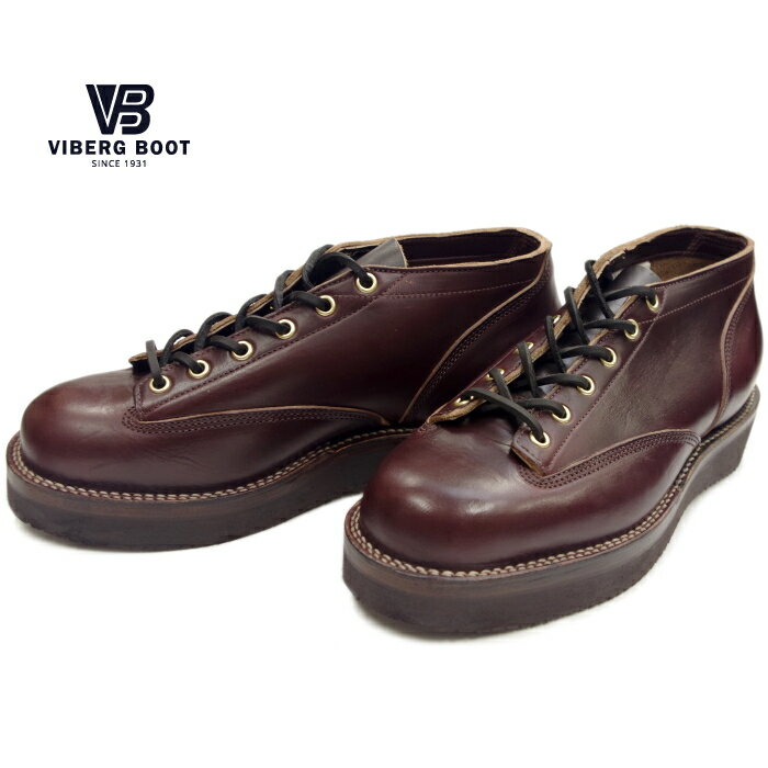 ヴァイバーグ VIBERG LACE TO TOE OXFORD バーガンディークロムエクセル ワークブーツ 本革 メンズ オックスフォード ヴィバーグ ビバーグ カナダ製 送料無料 【あす楽対応】