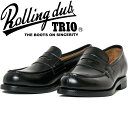 ROLLING DUB TRIO IN'EI LOAFER ローリングダブトリオ インエイ ローファー ブラック コインローファー ペニーローファー ビジネスシ...