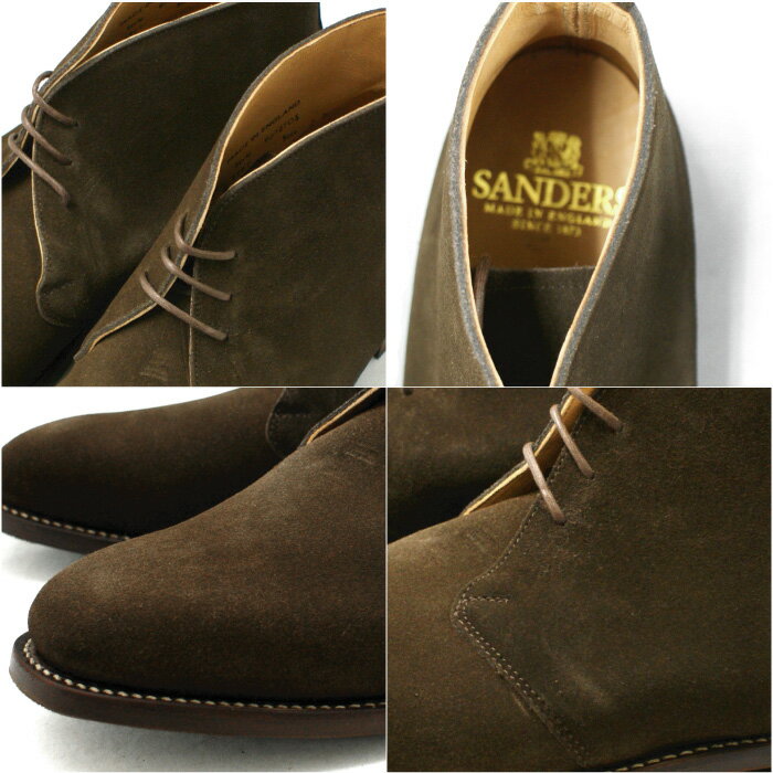 【楽天市場】【訳あり】サンダース 靴 SANDERS 9072TDS Chukka Boot [ブラウン] チャッカブーツ スエード ブーツ