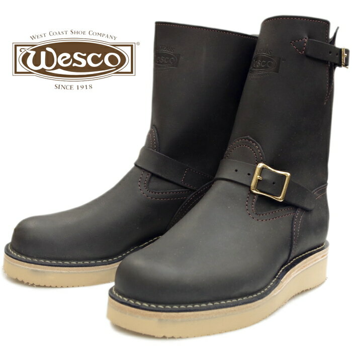 【お買い物マラソンポイントアップ5倍】 ウェスコ ボス WESCO BOSS ブラック 9インチハイト CUSTOM ENGINEER BOOTS カスタム アメリカ製 メンズ エンジニアブーツ ワークブーツ 2019秋冬新作 送料無料 【あす楽対応】