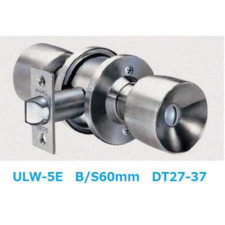 ユニロック 円筒錠 ULW-5E B/S60mm DT27-37 GOAL
