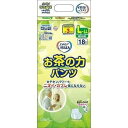 尿臭が気になる方へ。お茶の力で抗菌・脱臭。 ●ウエストサイズ／85〜125cm ●吸水量／約450cc ●袋入数／18枚 ●日常生活動作レベル／1_一人で歩ける、2_介助で歩ける