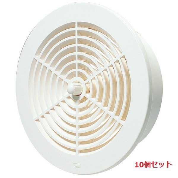 換気口 150型 レジスター ホワイトグレー 網付 10個セット 杉田エース