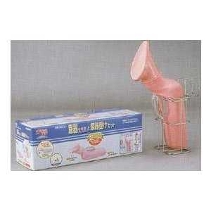 安寿尿器と尿器受けセット 女性用 533-741 アロン化成