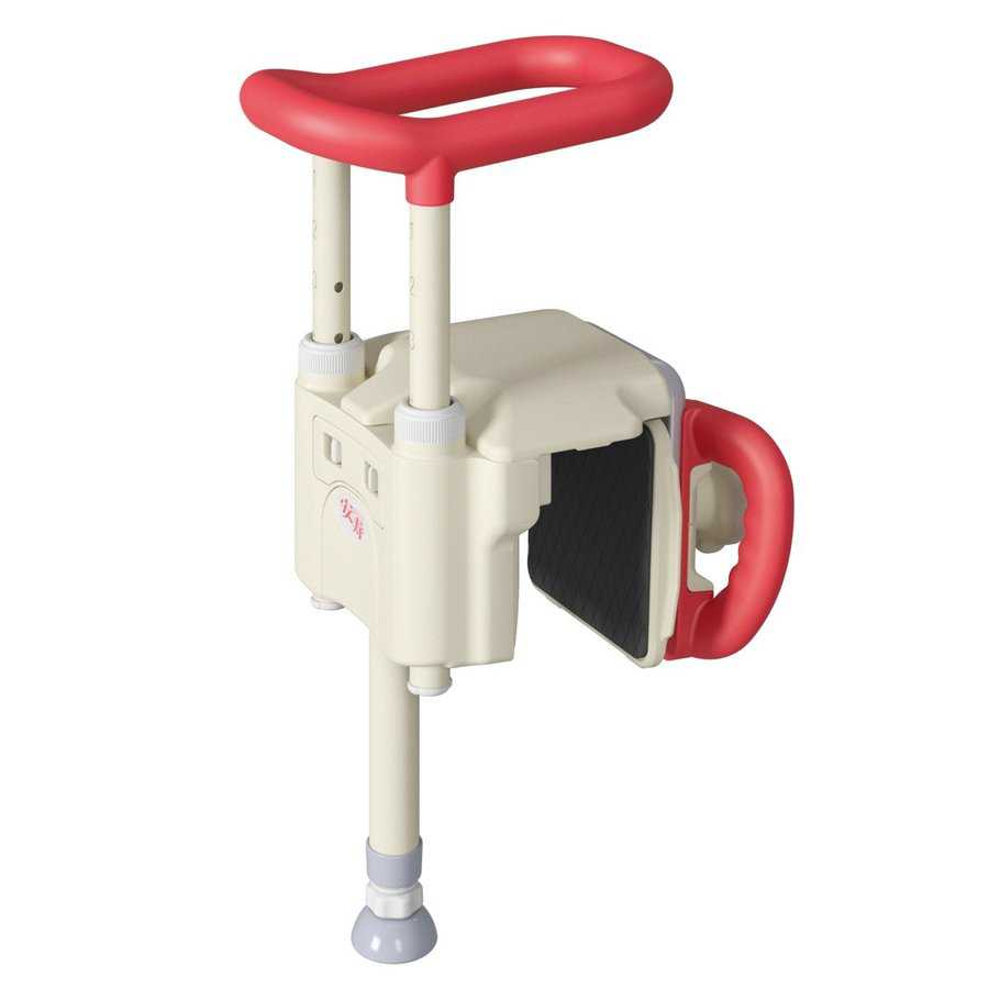 UB対応浴槽手すり UST-130UB ショート レッド 536-640 アロン化成