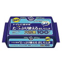 ケース販売 アクティ トイレに流せるたっぷり使えるおしりふき 100枚入×24袋 80623 日本製紙クレシア