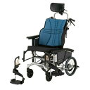 ウルトラ 軽量コンパクトティルト＆リクライニング車椅子 ノーパンクタイヤ仕様 NAH-UC・Hi インディゴ 日進医療器