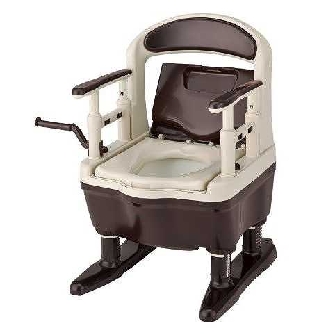 ポータブルトイレ ジャスピタ 暖房・快適脱臭 ブラウン 533-905 アロン化成