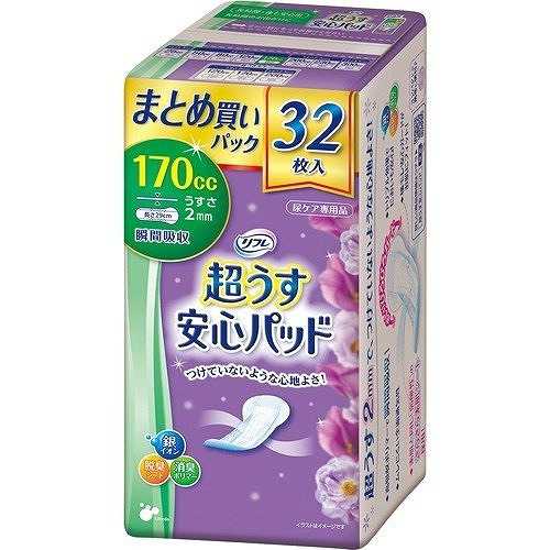 樂天商城 - ケース販売 リフレ 超うす安心パッド まとめ買いパック 170cc×18個 / 17587→17967 32枚 リブドゥコーポレーション