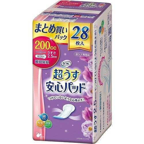 ケース販売 リフレ 超うす安心パッド まとめ買いパック 200cc×18個 / 17588→17968 28枚 リブドゥコーポレーション