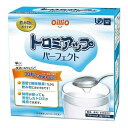 ・30秒で簡単とろみ。とろみがついた後でも再調整可能。 ・ダマになりにくくなりました。 ・濃厚流動食やみそ汁、スポーツドリンクにもとろみがつきやすいのが特徴です。 ・無味無臭。素早くとろみがつき、時間が経っても安定したとろみが続くので安心です。 ●原材料／デキストリン、増粘剤（増粘多糖類、CMC）、グルコン酸Na、塩化Mg ●栄養成分／（3g当たり）エネルギー7kcal、水分0.1g、たんぱく質0.01〜0.03g、脂質0.0g、糖質1.6g、食物繊維1.0g、灰分0.1g、ナトリウム56mg、カリウム4mg、カルシウム0.2mg、リン3.1mg、鉄0.01mg、食塩相当量0.1g ●使用量目安（お茶100mLに対して）／フレンチドレッシング状：1.0g、とんかつソース状：2.0g、ケチャップ状：3.0g ●賞味期限／製造後2年 ●ユニバーサルデザインフード／とろみ調整 ●生産国／日本