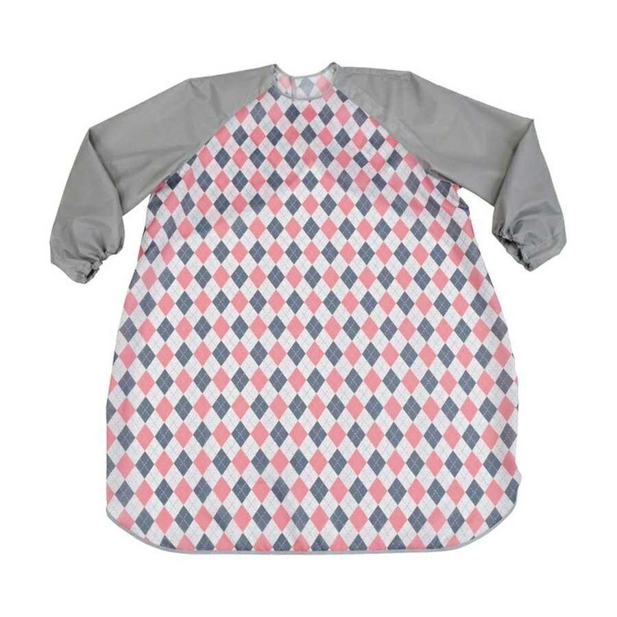 食事前掛 耐久はっ水 袖付/1080 ふくろうネイビー 特殊衣料