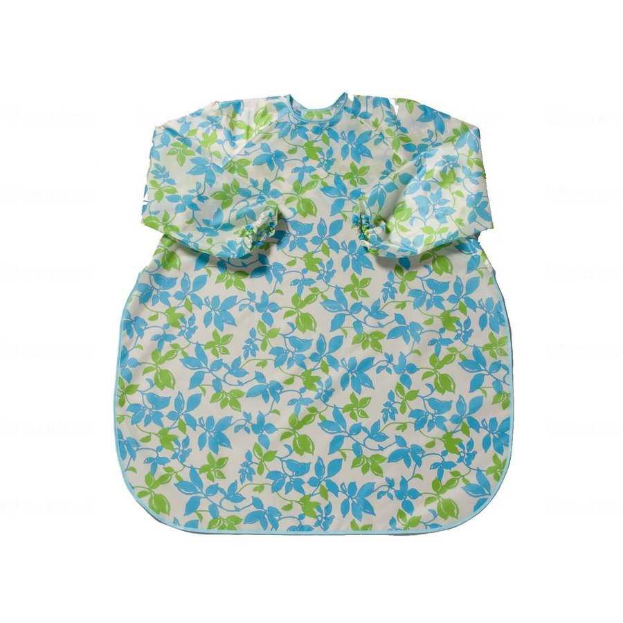 食事前掛 超はっ水 袖付/1040 リーフブルー 特殊衣料