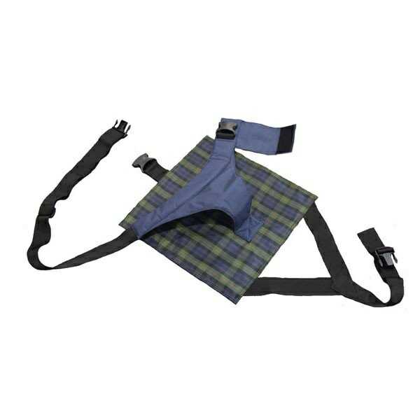 座面付キーパー セルフ脱着タイプ/4011 ネイビーチェック 特殊衣料