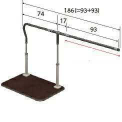 歩行サポート手すり スムーディ屋内用930タイプ＋930 XPN-L80804