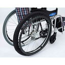 車いす専用RAKUタイヤカバー 前後1台分 /SR-120B ブラック 6-22 22インチ用 笑和